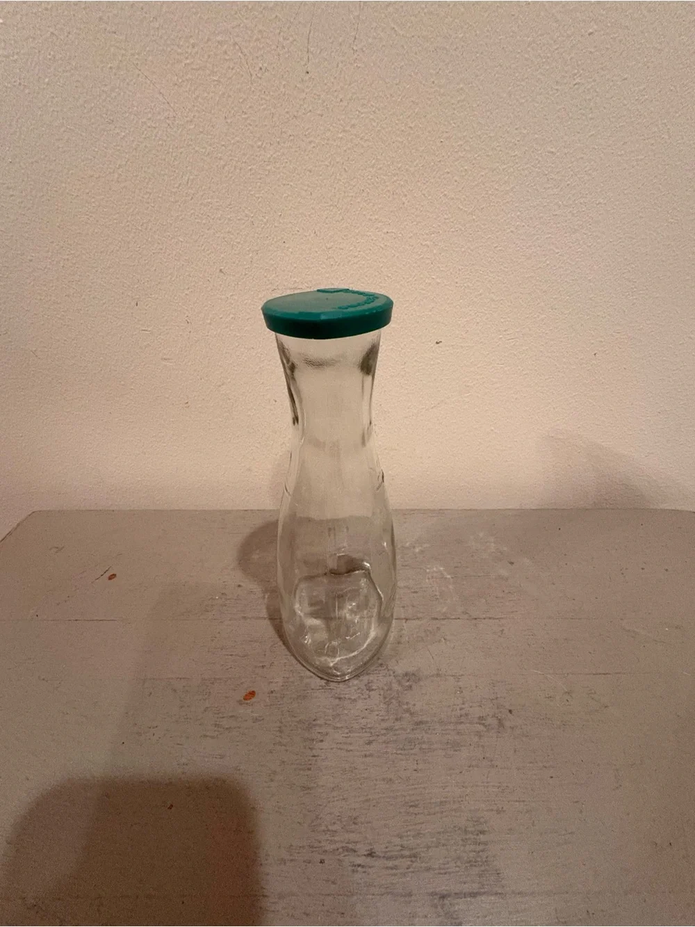 VTG Good Seasons Glass Salad Dressing Cruet With Green lid